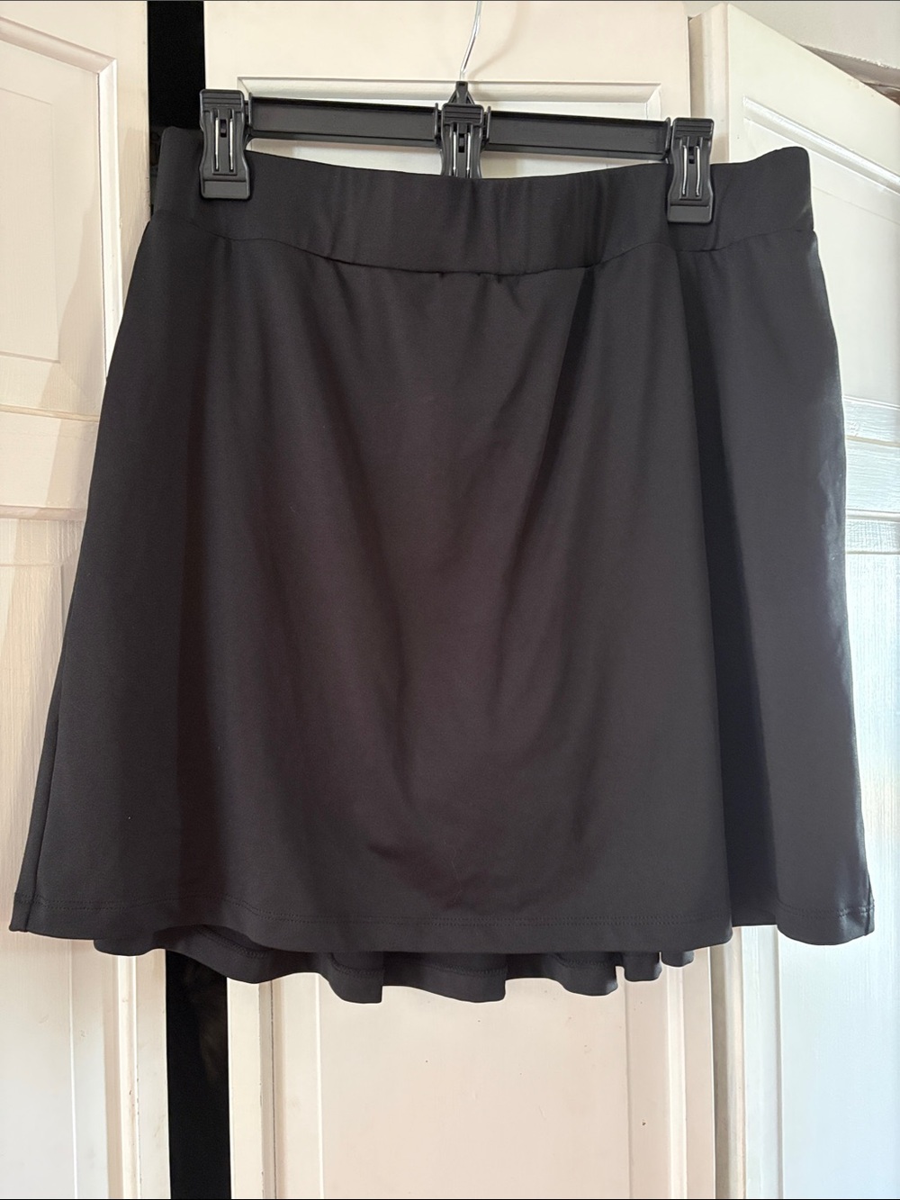 J. Crew Black Pleated A-Line Skort - Picture 2 of 4